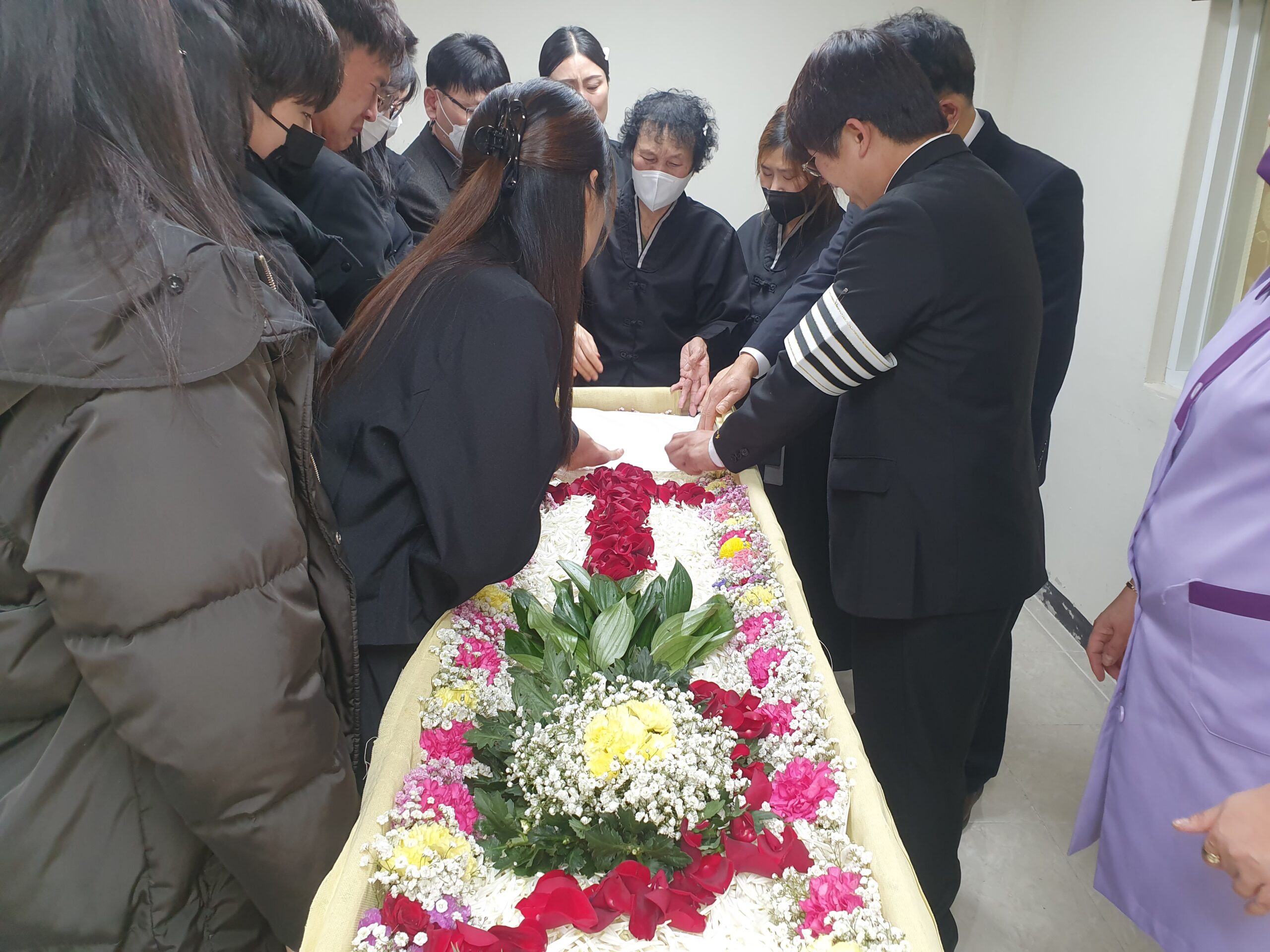 후불제상조 바로상조 기독교 꽃관장식